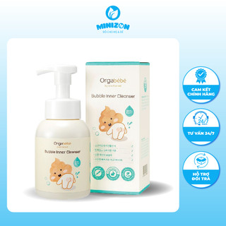 Dung dịch vệ sinh hữu cơ dạng bọt cho bé trai và bé gái từ sơ sinh Orgabebe Hàn Quốc 300ml
