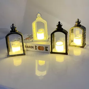 Đèn lồng nến nhỏ, đèn lồng gió vòm trang trí phong cách cổ điển,ấm áp