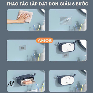 T&T0096 Kệ đựng xà phòng,dán tường nhà tắm hình thú mẫu mới