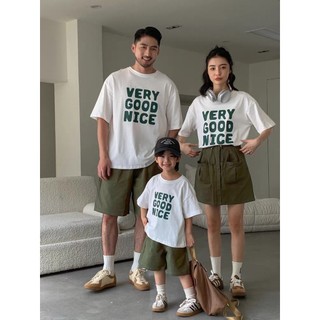 Áo gia đình du lịch đi chơi biển 2 3 4 người bố mẹ bé cả nhà VERY GOOD NICE cotton 250gsm Prenium cao cấp [A034]