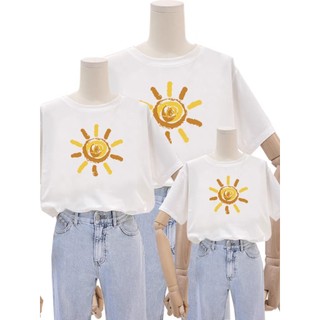 Áo gia đình du lịch đi chơi biển 2 3 4 người bố mẹ bé cả nhà Mặt Trời Bé Con Prenium cotton 250gsm cao cấp [A026]