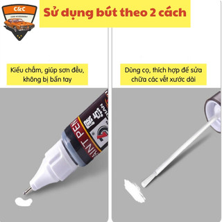Bút xóa vết trầy xước sơn cho ô tô, xe hơi, xe máy. Bút tẩy tô màu xử lý sơn dặm (đỏ, đen, xám…)