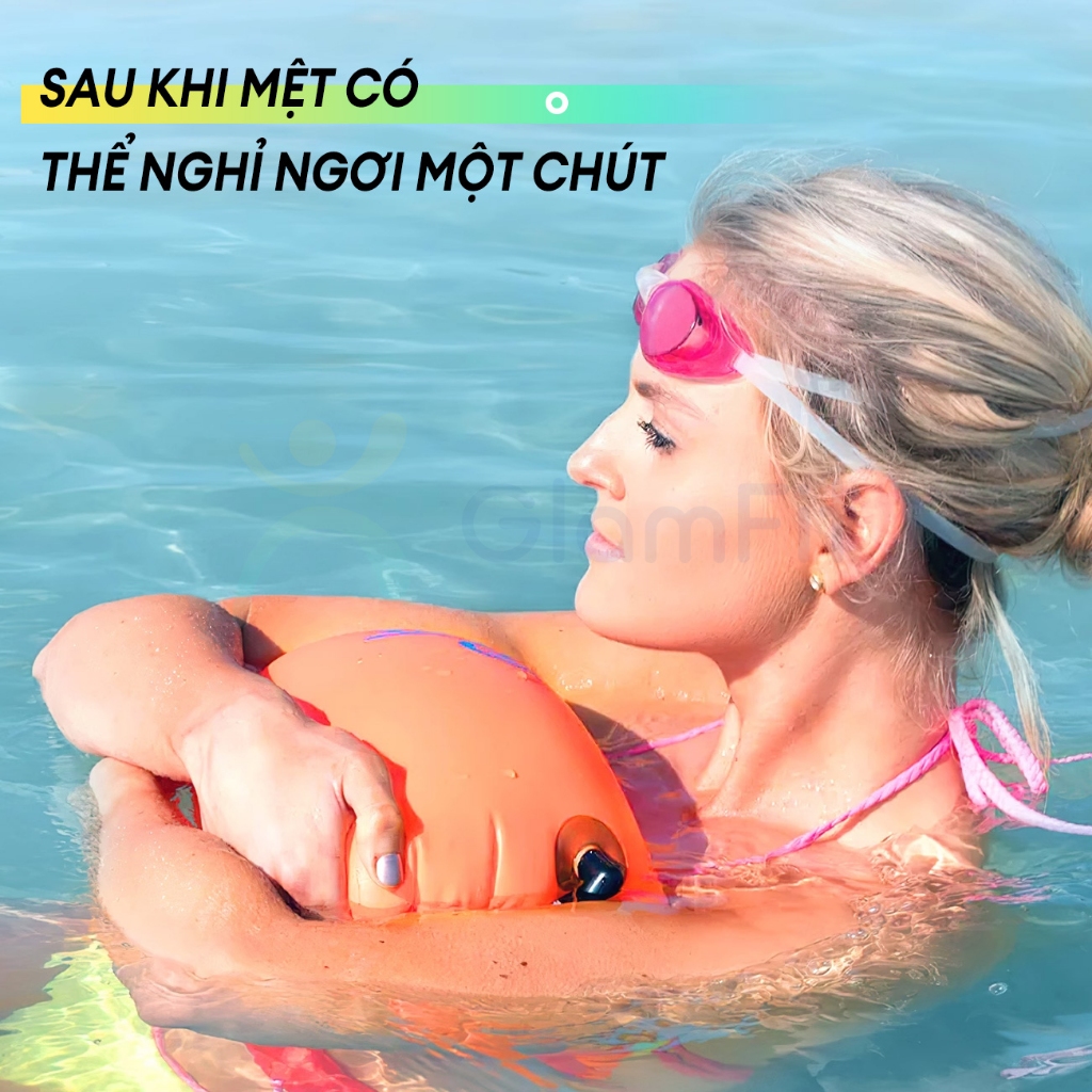 Phao bơi người lớn trẻ em pháo cứu hộ Phao Bơi Sông đa năng kiêm túi chống nước tập bơi du lịch