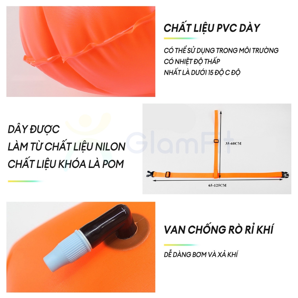 Phao bơi người lớn trẻ em pháo cứu hộ Phao Bơi Sông đa năng kiêm túi chống nước tập bơi du lịch
