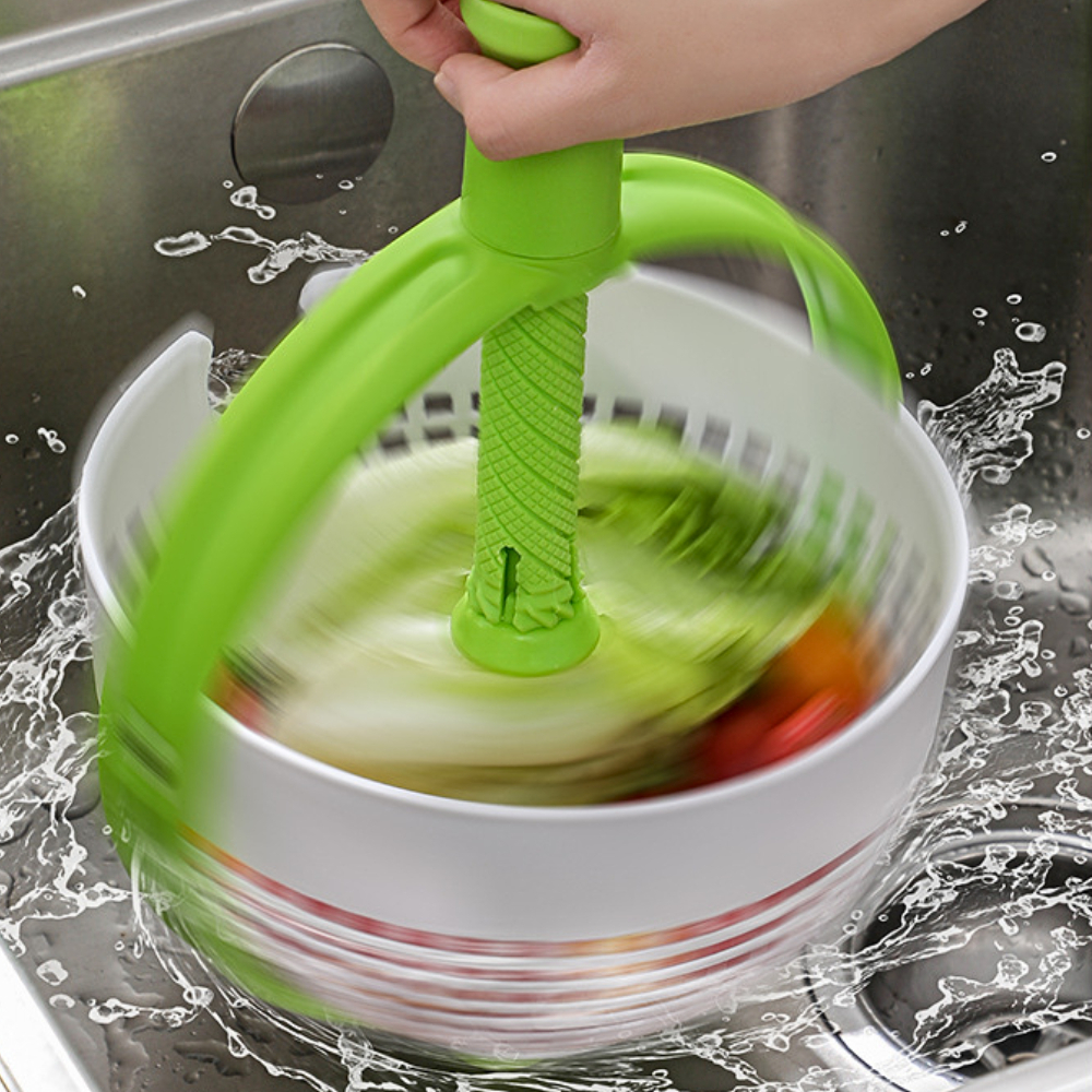 Rổ quay rau quả ráo nước, rổ vẩy rau, dụng cụ hỗ trợ vắt rau sống cao ...