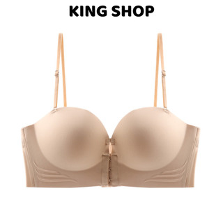 Áo Ngực Nữ Su Không Gọng Đệm Mút Dày 3 Nấc Cài Trước, Áo Lót Dây Tháo Rời Mềm Mát King Shop A-806
