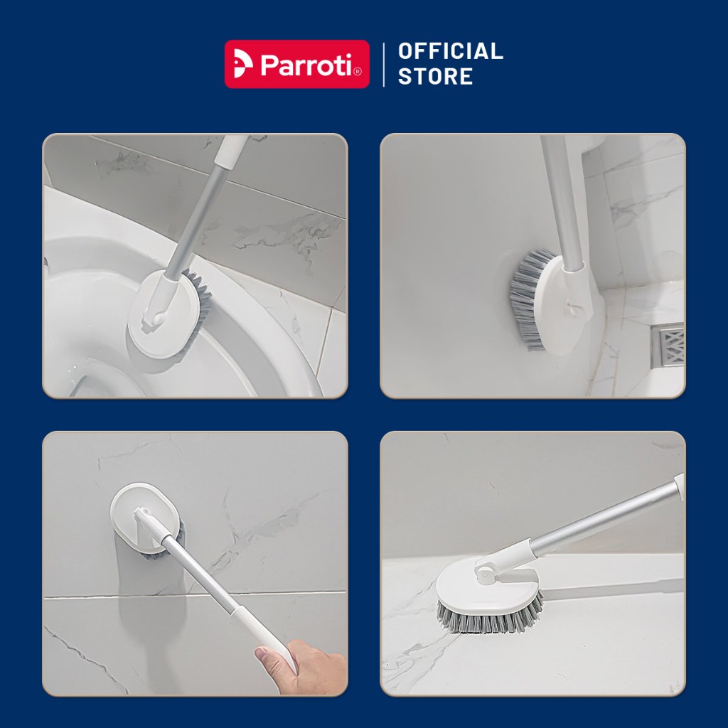 Ảnh Cọ bồn cầu, cọ toilet nhà vệ sinh 3 trong 1, có thể treo tường  Parroti Silicon SL02 4