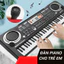 Đàn Piano Điện Tử Đàn Organ 61 Phím Cho Bé Tặng Kèm Mic Hát Karaoke Nhiều Chức Năng Cho Bé Mới Tập Đàn - BỐ KHỦNG LONG