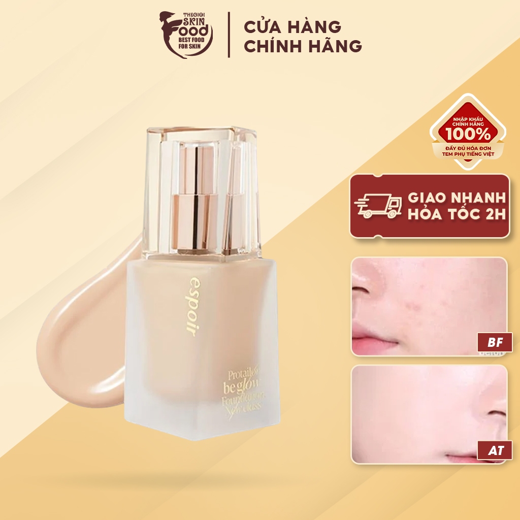Kem Nền Căng Bóng Espoir Pro Tailor Be Glow Foundation New Class SPF27 PA++ 30g Shopee Việt Nam