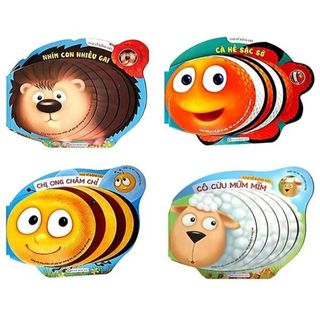 Sách - Thơ Về Động Vật: Cô Cừu Mũm Mĩm, Cá Hề Sặc Sỡ, Nhím Con Nhiều Gai, Chị Ong Chăm Chỉ - lẻ tùy chọn