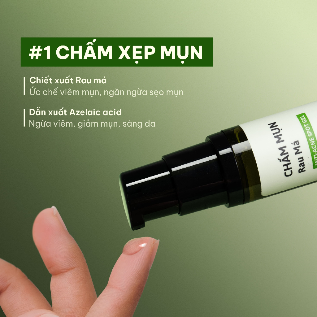 Ảnh Chấm Mụn Rau Má Giảm Mụn Và Mờ Thâm Cỏ Mềm 10g 2
