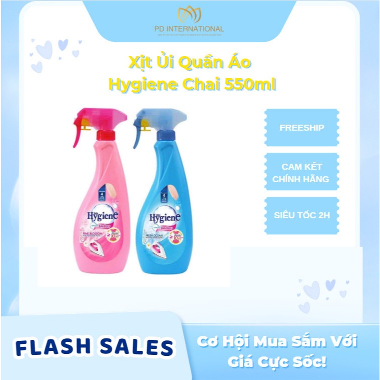 NƯỚC ỦI QUẦN ÁO HYGIENE 550ML