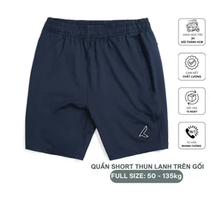 Quần short đùi nam thể thao chất thun co giãn 4 chiều form ngắn trên gối có bigsize đến 135kg