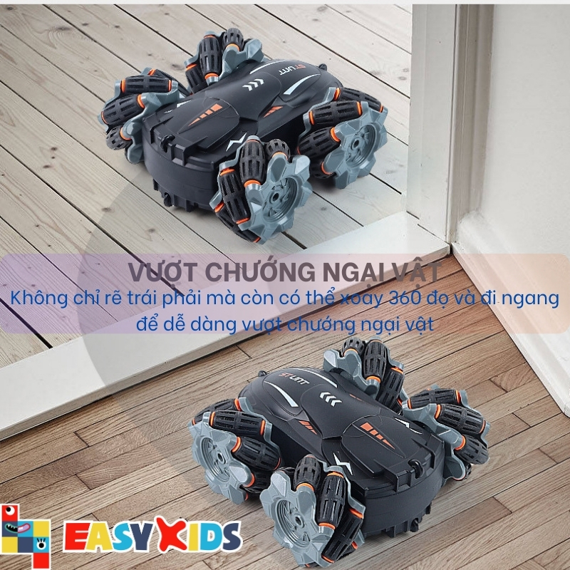 Xe Điều Khiển Từ Xa RC Drift Tốc Độ Cao Vượt Mọi Địa Hình Xoay 360 Độ Âm Thanh Sống Động