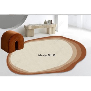 [H] Thảm decor phòng ngủ MAYA  sợi lông ngắn không bị xù lông, chống trượt tốt, tông màu hiện đại