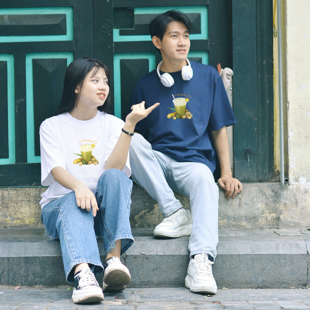 Áo thun Oversize cotton unisex nam nữ Goodore Mía đá thoáng mát năng động thiết kế độc đáo