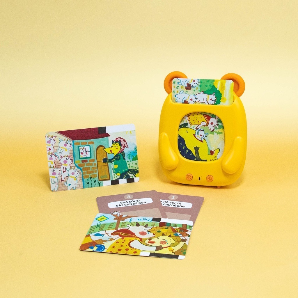 Máy Đọc Thẻ Flashcard Đọc Truyện Kennen Song Ngữ Cho Bé - Đồ Chơi Cho Bé PUKAPI