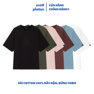 Áo thun BASIC TEE chất liệu cotton dày dặn đứng form Scott Platon