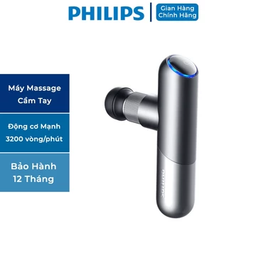 Máy Massage Cầm Tay PHILIPS 7501[CHÍNH HÃNG] Súng massage 6 đầu massage thay thế, công suất 25W lực đấm mạnh 8mm