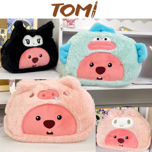 Hộp Bút Vải Looby Lông Mền Mịn Dễ Thương TOMI 243