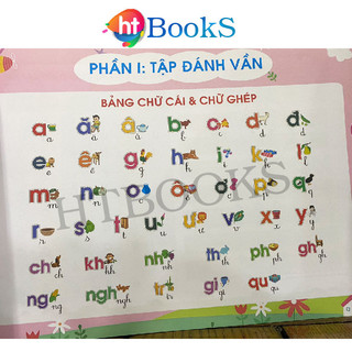 Sách- Tập đánh vần tiếng việt bé từ 4-6 tuổi hành trang cho bé chuẩn bị vào lớp 1. Phiên bản mới có mã quét QR