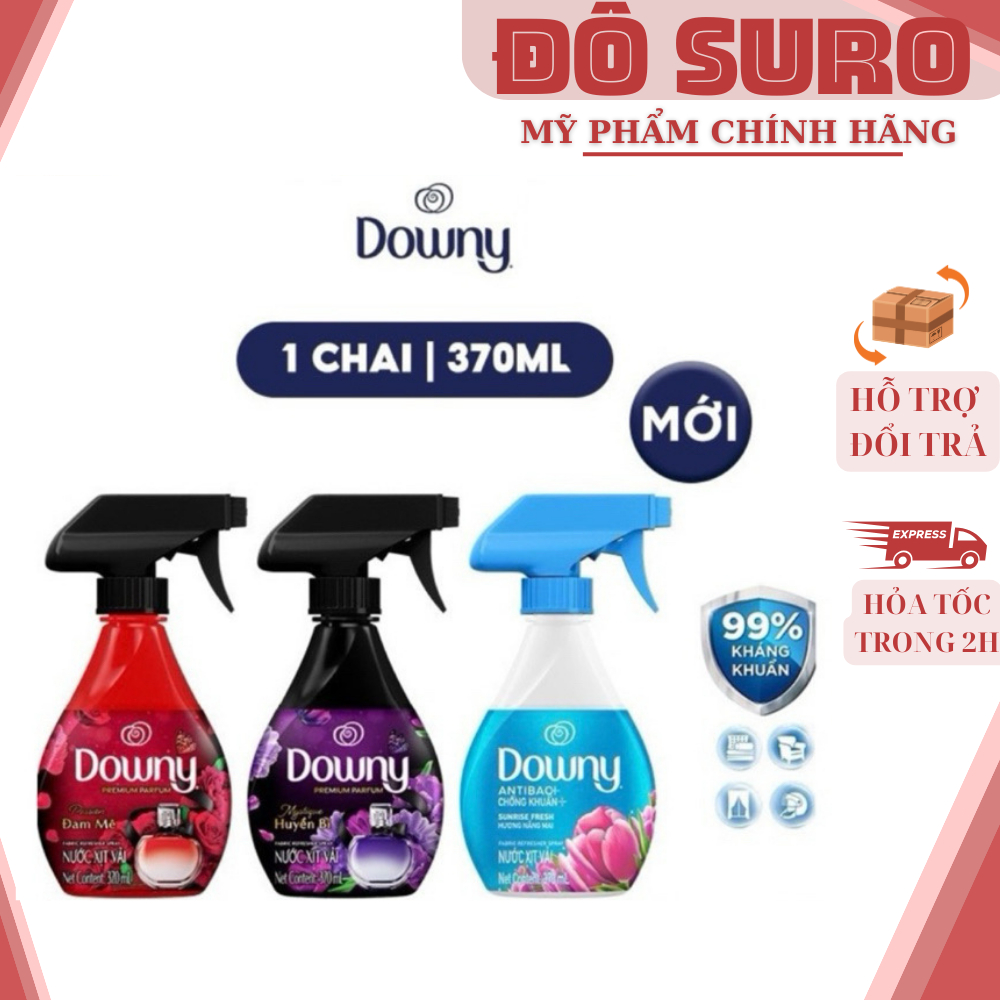 Xịt Vải DOWNY Khử Mùi Và Chống Khuẩn 99.9% Chai 370 ML