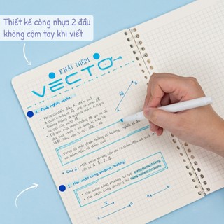 KLONG 🔥 Vở Dash Caro / Dot Line kẹp còng nhựa/ lò xo 2 đầu A5 - B5 120 trang; MS: 809 - 810 - 504 - 505 - 506 - 507 🐻🌸