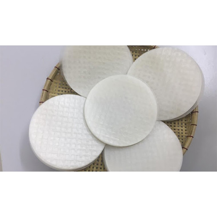 Bánh tráng trắng mỏng loại tròn Tây Ninh - Dùng làm gỏi cuốn.