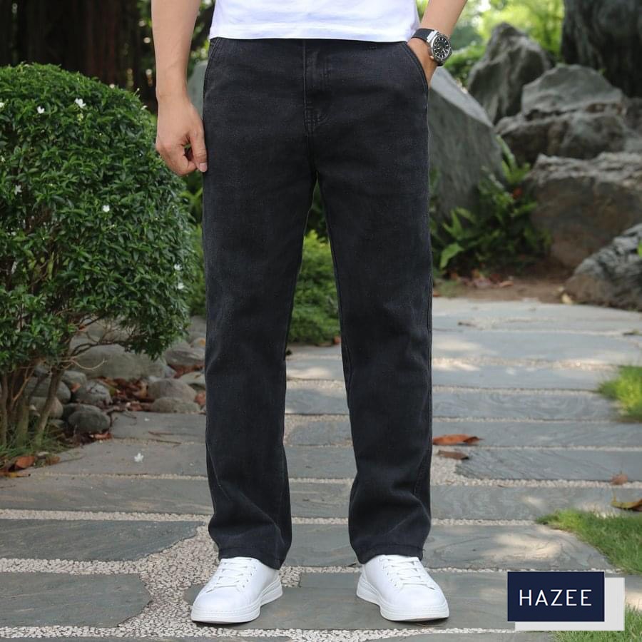 Quần Jean Nam ống Xuông HAZEE vải jean co giãn fom rộng cao cấp Z01