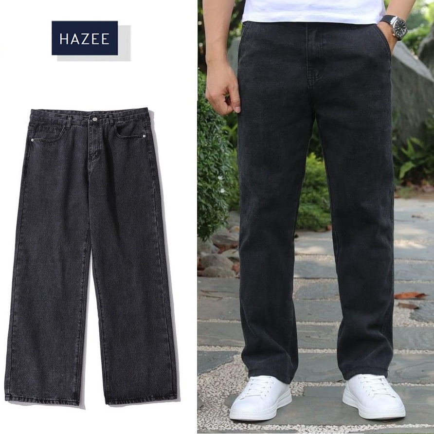 Quần Jean Nam ống Xuông HAZEE vải jean co giãn fom rộng cao cấp Z01