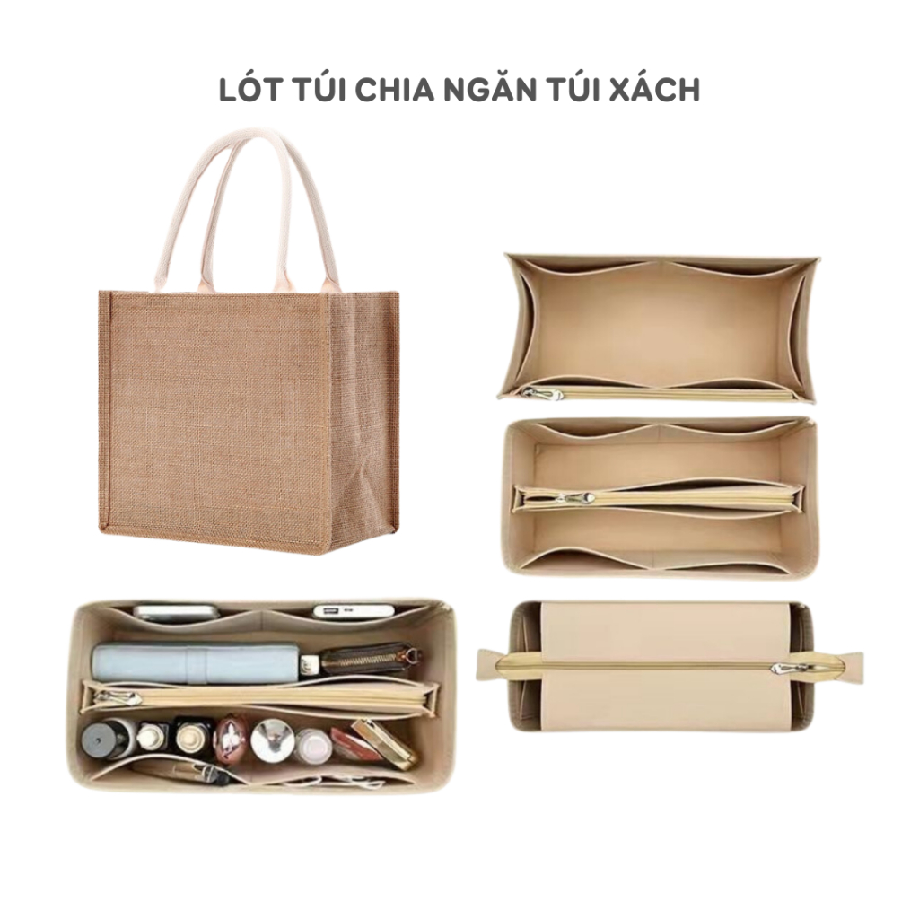 Lót túi giữ form chia ngăn túi xách túi lót trong túi xách du lịch ...