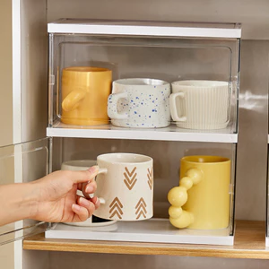 Hộp Đựng Cốc ENODA HOME, Hộp Bảo Quản Trưng Bày Cốc Chén Để Bàn, Để Tủ Cao Cấp HTS001