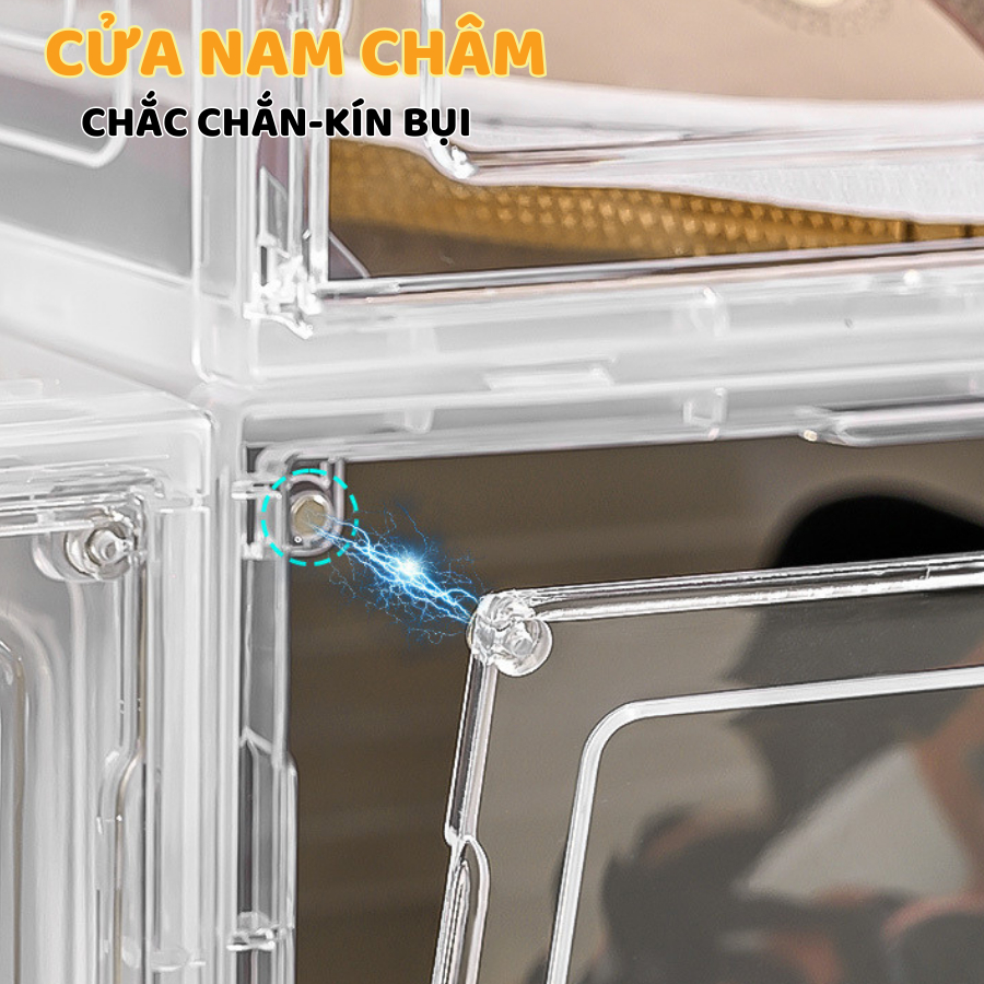 Hộp Đựng Giày ENODA HOME  Nhựa Cứng Cao Cấp, Hộp Nhựa Đựng Giày Dép Trong Suốt Kín Đáo, Chống Bụi HG001