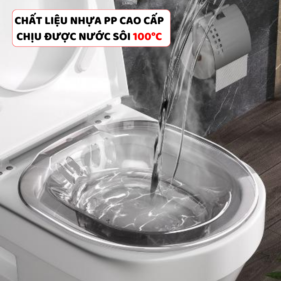 Chậu Xông Hơi ENODA HOME Chậu Nhựa Ngâm Rửa Cho Phụ Nữ Sau Sinh Kèm Bộ Vòi Sịt Rửa An Toàn, Sạch Sẽ C050