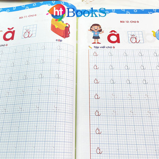 Sách- Vở Bé Khởi Đầu Tập Viết Chữ Cỡ To Theo Nhóm, Bé Tập Tô Chữ Luyện Viết Chữ Cho Bé Từ 4 5 6 Tuổi