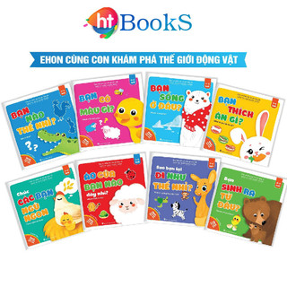 Sách- Bộ 8 Quyển Ehon Cùng Con Khám Phá Thế Giới Động Vật ( Song Ngữ Anh Việt) Dành Cho Bé Từ 0-6 Tuổi