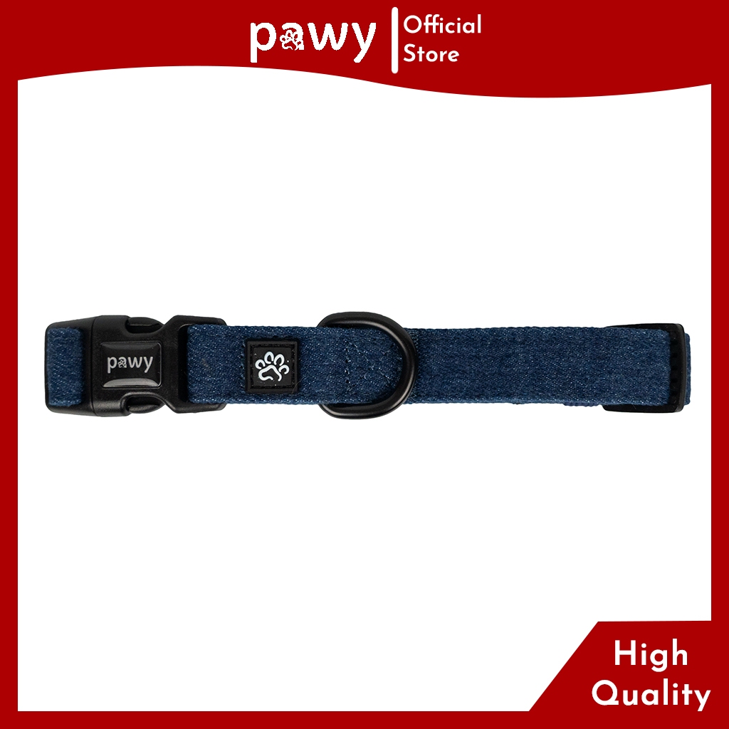 Ảnh Vòng Cổ Chó Pawy - Denim Dark Blue - Dog Collar - Vòng Cổ Cho Mèo 2