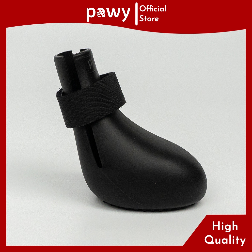 Ảnh Giày Cho Chó Mèo Pawy - Ultra Protection - Đen - Pawy Dog & Cat Shoes - Giày Đi Mưa Cho Chó Mèo 1