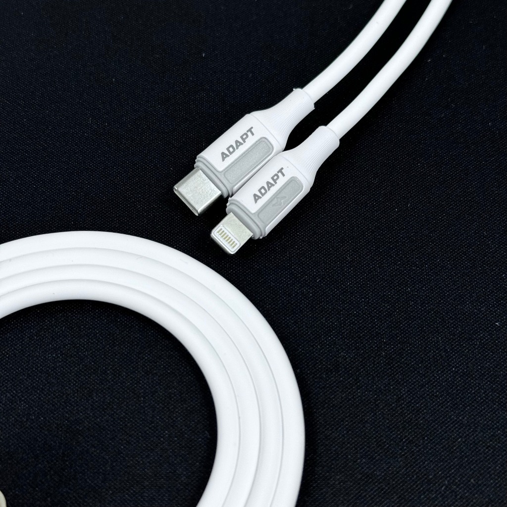 Cáp sạc nhanh, cáp truyền dữ liệu Adapt Type C to L công suất 30w chính hãng, chất lượng