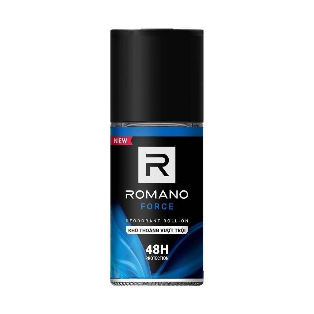 Lăn khử mùi nam kháng khuẩn & khô thoáng cả ngày Romano 50ml/chai