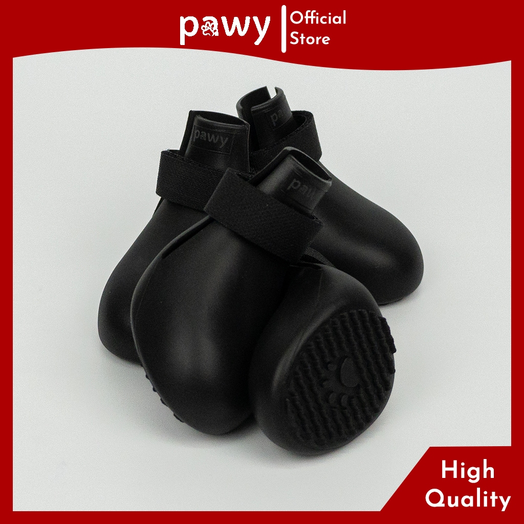 Ảnh Giày Cho Chó Mèo Pawy - Ultra Protection - Đen - Pawy Dog & Cat Shoes - Giày Đi Mưa Cho Chó Mèo 3