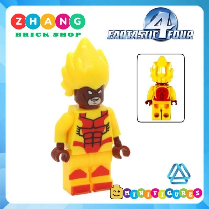 Đồ chơi xếp hình Fantastic 4 bộ tứ siêu đẳng Doctor Doom Pyro Spider ...