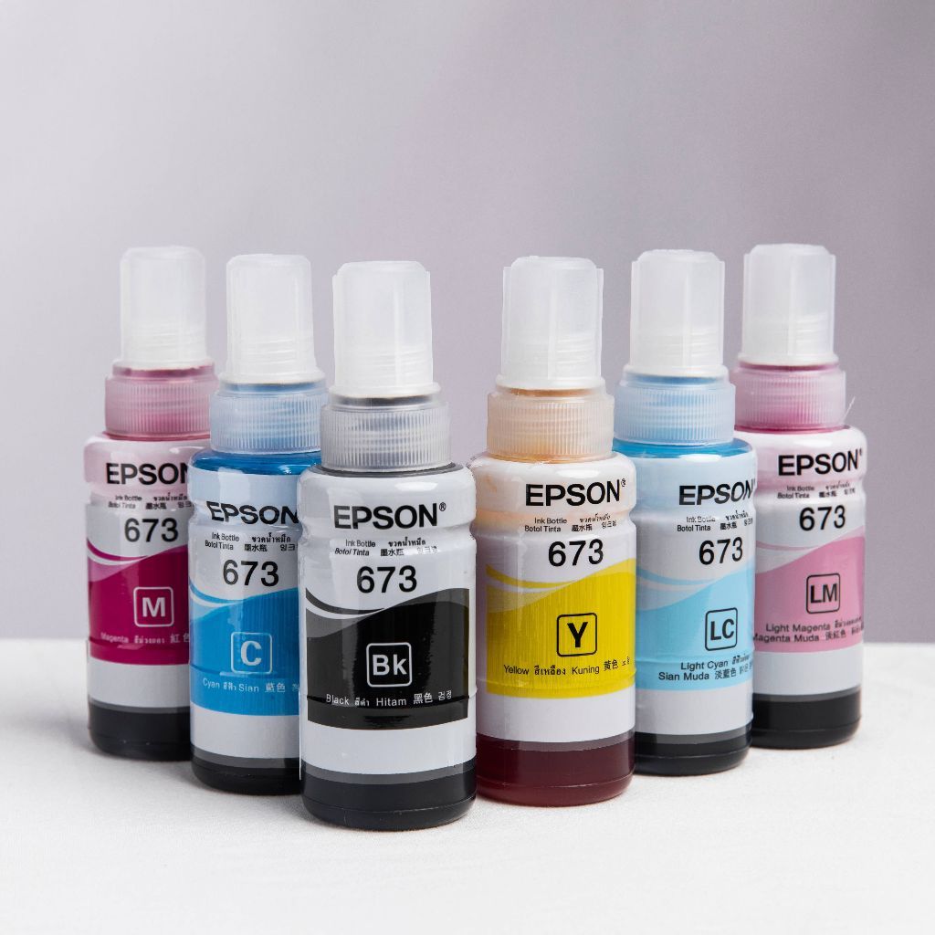 Mực In Epson T673 ( Bóc Máy ) Dùng cho máy in Epson L800 / L805 / L1800 /T50 / T60 / 1390 / 1430
