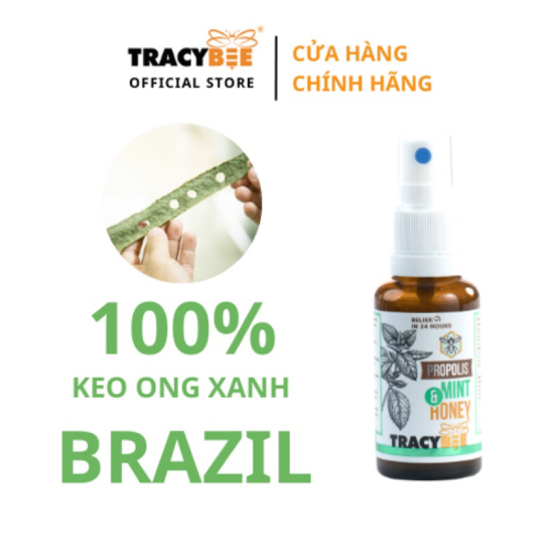 Thực phẩm bảo vệ sức khỏe Keo ong Propolis Mint & Honey Tracybee (vị