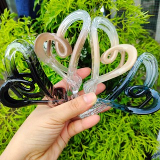 Kẹp Tóc Cho Nữ hình trái tim nhựa bóng loại đẹp