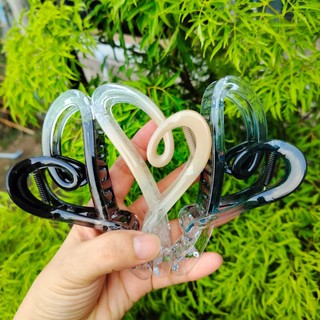 Kẹp Tóc Cho Nữ hình trái tim nhựa bóng loại đẹp