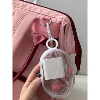 Túi đựng cáp sạc điện thoại có móc treo Túi đựng đồ đa năng trong suốt 🌸 tuyển sỉ🌸
