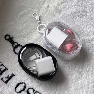 Túi đựng cáp sạc điện thoại có móc treo Túi đựng đồ đa năng trong suốt 🌸 tuyển sỉ🌸