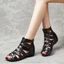 Giày sandal chiến binh nữ da xương cá basic sang trọng 4cm, giày dây LAL90- Laylalay.n