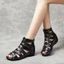 Giày sandal chiến binh nữ da xương cá basic sang trọng 4cm, giày dây LAL90- Laylalay.n